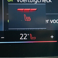 Elektrisch verwarmde voorstoelen