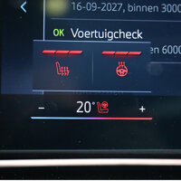 Elektrisch verwarmde voorstoelen