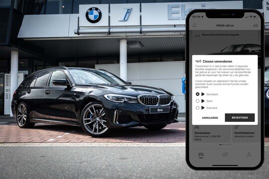 BMW-3-Serie-Touring-Zijkant-Claxon-Instellen