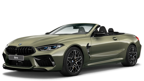 BMW-M8-Cabrio-groen-voorkant-zijkant-overzicht