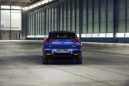 BMW-X2-Blauw-Achterkant