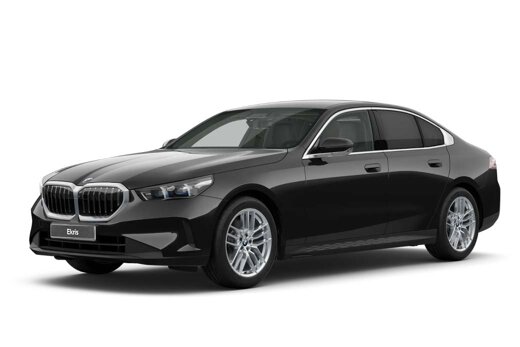 BMW-5-Serie-Sedan-Standaard-Zwart-voorkant-zijkant