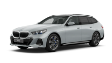 BMW-5-Serie-Touring-Grijs-Voorkant-Zijkant