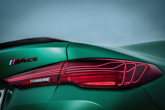 BMW-M4-CS-Groen-Achterkant-Achterlicht
