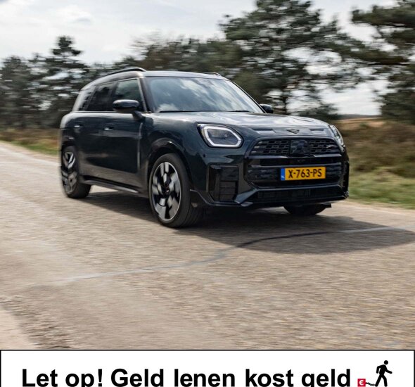 MINI_Countryman_Zwart_Voorkant_Rijdend_Bospad_Header_Mobile_Ekris