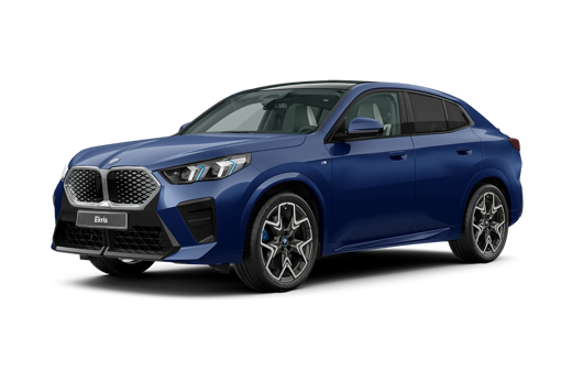 BMW-iX2-Model-M-Sport-Blauw-voorkant-zijkant